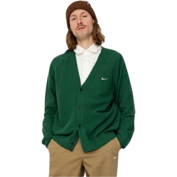 Nike SB Wool Cardigan in George Green DQ6306-341 - Picture 16 of 16